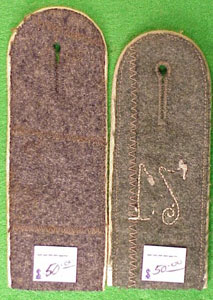 Army Infantry Enlisted Shoulder Boards SINGLES