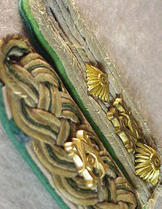 Army Officials Shoulder Boards SINGLES
