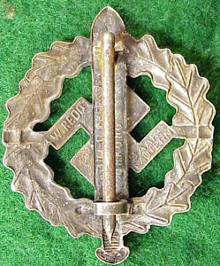 SA Silver Sport Badge 1939 - 1944 Pattern