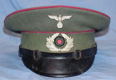 M1920 Reichsheer Visor Hat with Carmine Red Piping