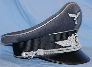 Luftwaffe Officer Visor Hat by "Erel"