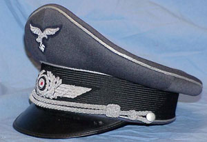 Luftwaffe Officer Visor Hat by "Erel"