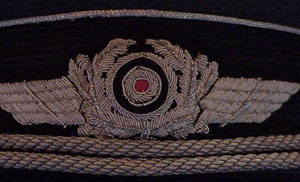Luftwaffe Officer Visor Hat by "Erel"