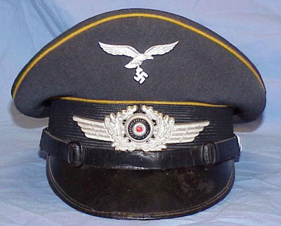 Luftwaffe NCO & EM Paratrooper and Flight Troops Visor Hat