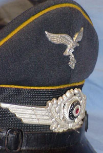 Luftwaffe NCO & EM Paratrooper and Flight Troops Visor Hat