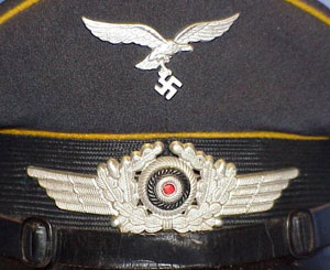 Luftwaffe NCO & EM Paratrooper and Flight Troops Visor Hat
