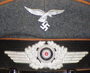 Luftwaffe NCO & EM Signal Troops Visor Hat