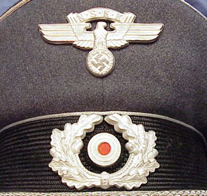 NSKK Officer Visor Hat assigned to the Luftwaffe