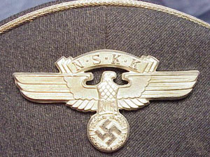 NSKK Officer Visor Hat assigned to the Luftwaffe