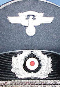 NSKK Officer Visor Hat assigned to the Luftwaffe