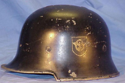 M34 Aluminum Feuerschutzpolizei Double Decal Helmet