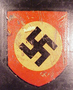 M34 Aluminum Feuerschutzpolizei Double Decal Helmet