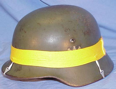 German WW II Red & Yellow "Maneuver" Helmet Band