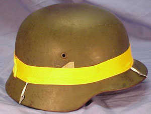 German WW II Red & Yellow "Maneuver" Helmet Band