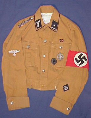 NSKK Oberscharfuhrer (NCO) Brown Shirt