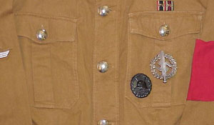 NSKK Oberscharfuhrer (NCO) Brown Shirt