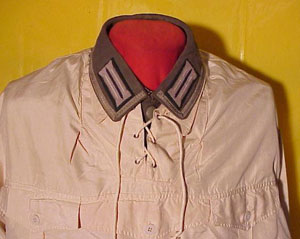 German WW II White Winter Camouflage Light Weight Pull Over Smock