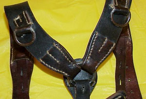 German WW II Combat "Y" Straps with "D" rings