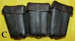 German WW II Leather Ammunition Pouches