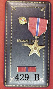 Cased World War II "Air Medal" & "Bronze Star Medal"