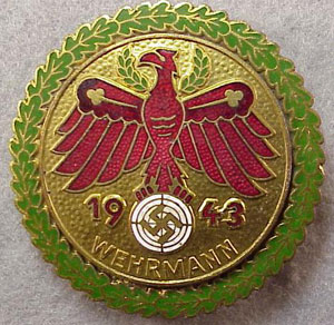 Enamel Shooting Badge