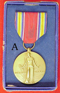 Boxed World War II Medals