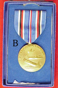 Boxed World War II Medals