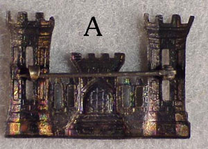 U.S. World War I Army Officers Branch Insignia  (Pairs)