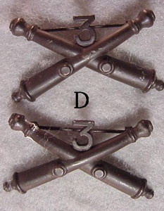 U.S. World War I Army Officers Branch Insignia  (Pairs)