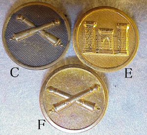 U.S. Army World War I & 1920's Enlisted Branch Collar Disk