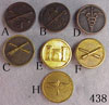 U.S. Army World War I & 1920's Enlisted Branch Collar Disk