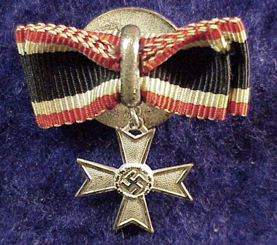 Miniature War Merit Knight's Cross without Swords with LDO Button