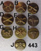 U.S. Army WW II Enlisted "Branch" Collar Disk