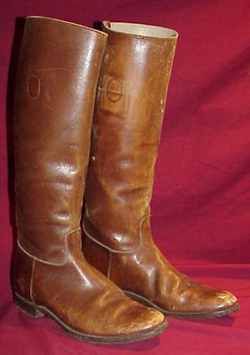 WW I U.S. Army Officers Brown Leather Boots