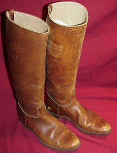 WW I U.S. Army Officers Brown Leather Boots