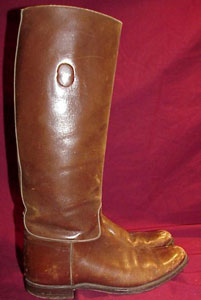 WW I U.S. Army Officers Brown Leather Boots