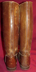 WW I U.S. Army Officers Brown Leather Boots