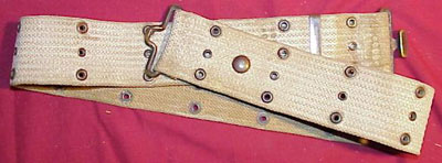 U.S. Model 1910 /12 Web Pistol Belt by "Mills"