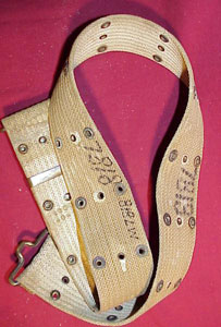 U.S. Model 1910 /12 Web Pistol Belt by "Mills"