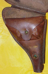 Japanese WW II Leather Holster for Type 26 Revolver