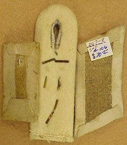 Army 27th Infantry Regt. 12th Infantry Div. Hauptmann Dress Shoulder Board, Collar Tab & Cuff Tab