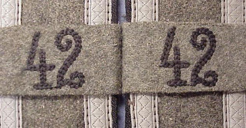Army 42nd Motorized Pionier Regt Unteroffizier Shoulder Boards
