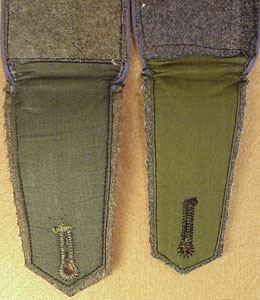 Army Foreign Volunteers Shoulder Boards