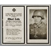 Army Remembrance Card for "Albert Erdle"