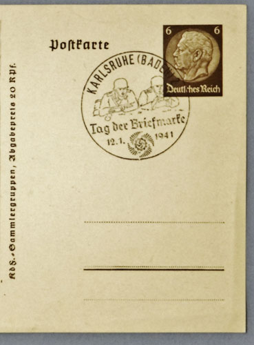 Tag Der Briefmarke 1941 Postcard