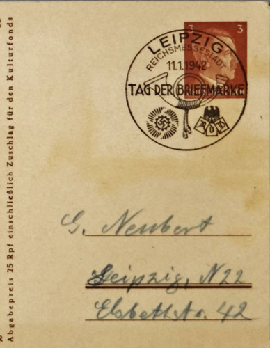 Tag Der Briefmarke 1942 Postcard