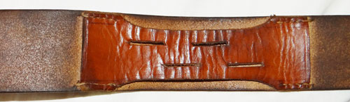 Luftwaffe Officers Brown Leather Belt with Open Claw Buckle