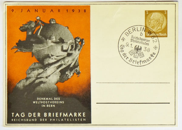 1938 "Tag Der Briefmarke" Post Card
