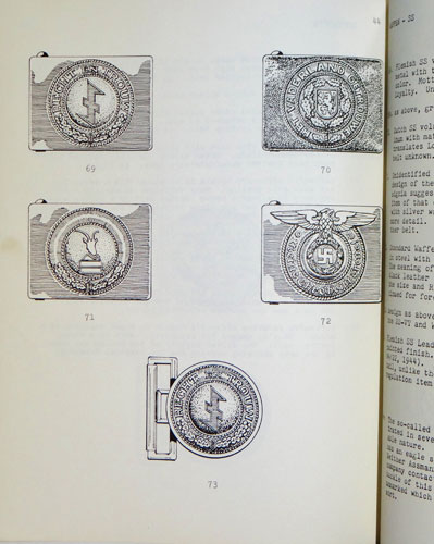 "BOOK" 1974 1st Edition "German Belt Buckles 1919-1945"