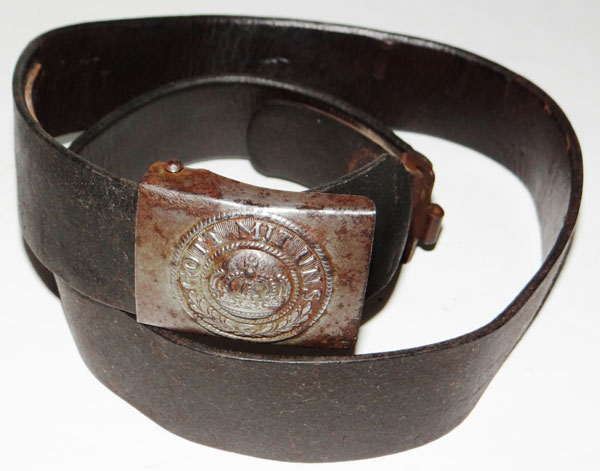 WW I German NCO/EM Belt & Buckle WW I German NCO/EM Belt & Buckle